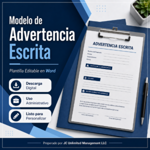 Modelo Advertencia Escrita