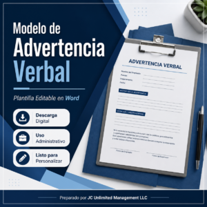 Modelo de Advertencia Verbal