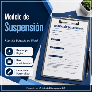 Modelo de Suspención Disciplinaria